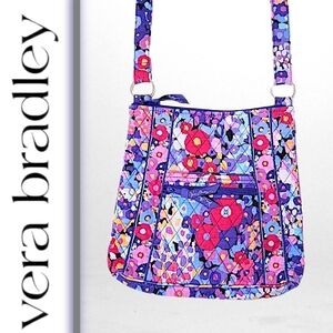 Vera Bradley Colorful Floral Quilted Crossbody Bag